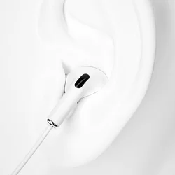 Headset: Dudao in-ear stereo fehér fülhallgató (lightning - iPhone csatlakozóval)-1