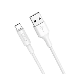 Kábel: Type-C (USB-C) / USB 3.0 fehér adatkábel 1m-2