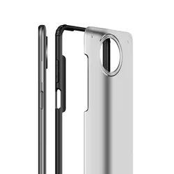 Telefontok Xiaomi Redmi Note 9T 5G - TECH-PROTECT HYBRIDSHELL ütésálló átlátszó hátlaptok, fekete szilikon kerettel-1