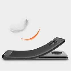 Telefontok Xiaomi Redmi Note 9T 5G - Carbon Fiber fekete szilikon tok-1