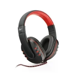 Headset: ART Nemezis - fekete/piros fejhallgató mikrofonnal (vezetékes: 2xJack)-1