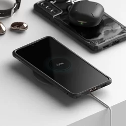 Telefontok Samsung Galaxy S21 - Ringke Fusion X Design terepmintás ütésálló tok-1