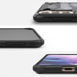 Telefontok Samsung Galaxy S21 - Ringke Fusion X Design terepmintás ütésálló tok-2