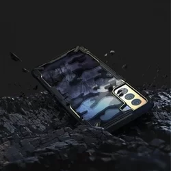 Telefontok Samsung Galaxy S21 - Ringke Fusion X Design terepmintás ütésálló tok-5