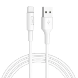 Kábel: HOCO X25 - USB / Type-C (USB-C) fehér adatkábel 1m, 3A-2