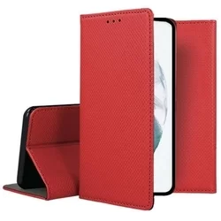 Telefontok Samsung Galaxy S21 - piros mágneses szilikon keretes könyvtok-2