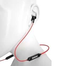 Headset: Dudao U6a - piros stereo sport bluetooth headset, fülhallgató-1