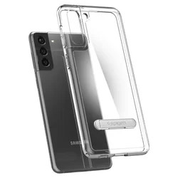 Telefontok Samsung Galaxy S21+ (S21 Plus) - SPIGEN ULTRA HYBRID ”S” szilikon kitámasztható tok-4