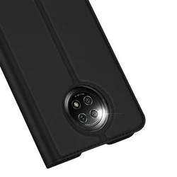 Telefontok Xiaomi Redmi Note 9T 5G - Dux Ducis fekete flipcover tok-1