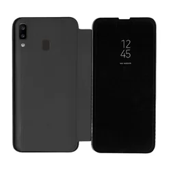 Telefontok Samsung Galaxy A20e - fekete Clear View Tok-2