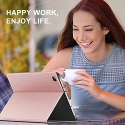 Tablettok Samsung Galaxy Tab S6 Lite (SM-P610, SM-P615) - INFILAND CLASSIC STAND Pink tablettok-7
