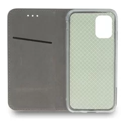 Telefontok LG K42 - Smart Magnetic burgundi szilikon keretes mágneses könyvtok-4