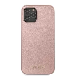 Telefontok iPhone 12 Pro - Guess Iridescent Kemény Tok - Pink-1