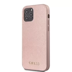 Telefontok iPhone 12 Pro - Guess Iridescent Kemény Tok - Pink-2