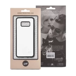 Telefontok Huawei P10 - Beeyo Carbon fehér-fekete szilikon hátlap tok-2