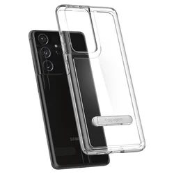 Telefontok Samsung Galaxy S21 Ultra - SPIGEN Ultra Hybrid kristálytiszta tok-5