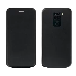 Telefontok Xiaomi Redmi Note 9 / Xiaomi Redmi 10X 4G - Lefelé nyíló mágneses Elegance Flexi Fliptok fekete-5
