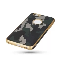 Telefontok iPhone X / iPhone XS - Army zöld terepmintás szilikon tok-2