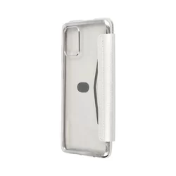 Telefontok Samsung Galaxy A71 - ezüst-átlátszó könyvtok-2