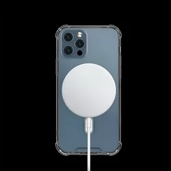Telefontok iPhone 12 mini - MagSafe kompatibilis ütésálló átlátszó szilkon tok-4