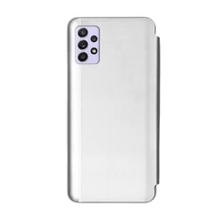 Telefontok Samsung Galaxy A32 5G - Ezüst Clear View Tok-2