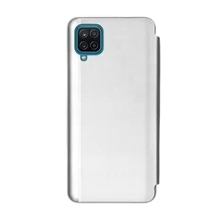 Telefontok Samsung Galaxy A12 - ezüst Clear View Tok-2