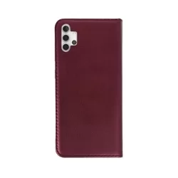Telefontok Samsung Galaxy A32 5G - Smart Magnetic burgundy szilikon keretes mágneses könyvtok-3