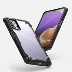 Telefontok Samsung Galaxy A32 5G - Ringke Fusion X Design fekete ütésálló tok-5