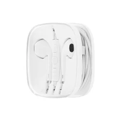 Headset: HFFL - stereo fehér headset - Lightning-iPhone csatlakozóval-3
