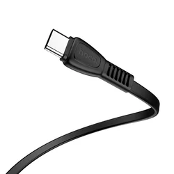 Kábel: HOCO X40 - Fekete USB / TYPE-C (USB-C) kábel (gyors, 2,4A)-2