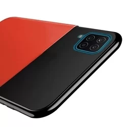 Telefontok Samsung Galaxy A12 - piros szilikon tok-1