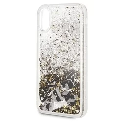 Telefontok iPhone XR - Etui Karl Lagerfeld arany/fekete tok-3