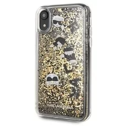 Telefontok iPhone XR - Etui Karl Lagerfeld arany/fekete tok-2