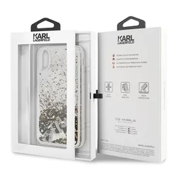 Telefontok iPhone XR - Etui Karl Lagerfeld arany/fekete tok-5
