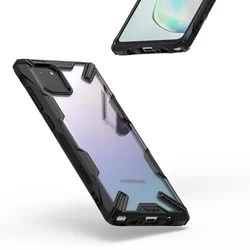Telefontokok Samsung Galaxy Note 10 Lite - Ringke Fusion X ütésálló fekete tok-2
