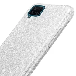 Telefontok Samsung Galaxy A12 - Ezüst Shiny tok-3