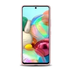 Telefontok Samsung Galaxy A71 - pink szilikon tok-1