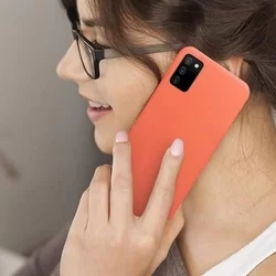 Telefontok Samsung Galaxy A02s - piros szilikon tok-4