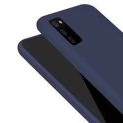 Telefontok Samsung Galaxy A02s - kék szilikon tok-3