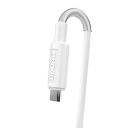 Telefon töltő: Dudao A3eu - fehér hálózati gyors töltőfej (QC3.0), 2.4A + USB / Micro USB kábel (1m)-2