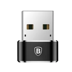 Adapter: BASEUS CAAOTG-01 - TYPE-C (USB-C) bemenet USB kimenet, fekete adapter-1