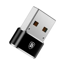 Adapter: BASEUS CAAOTG-01 - TYPE-C (USB-C) bemenet USB kimenet, fekete adapter-3