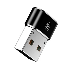 Adapter: BASEUS CAAOTG-01 - TYPE-C (USB-C) bemenet USB kimenet, fekete adapter-5