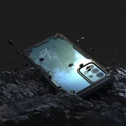 Telefontok Samsung Galaxy A52 / A52 5G / A52s 5G - Ringke Fusion X Design fekete ütésálló tok-5