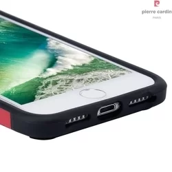 Telefontok IPhone 7 / 8 / SE 2020 - Pierre Cardin Ütésálló Piros hátlap tok-3