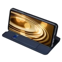 Telefontok Samsung Galaxy A72 / A72 5G - Dux Ducis kék flipcover tok-2
