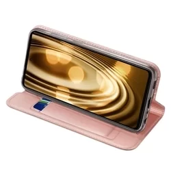 Telefontok Samsung Galaxy A72 / A72 5G - Dux Ducis rose gold flipcover tok-6