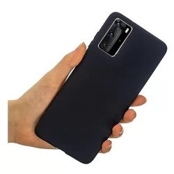 Telefontok Huawei P40 Pro - fekete szilikon hátlap tok-2