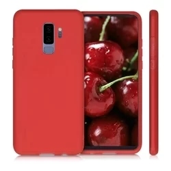 Telefontok Samsung S9 Plus - piros áttetsző szilikon tok-3
