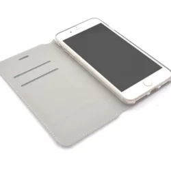 Telefontok iPhone 7 Plus / 8 Plusz - kihajtható tok - ezüst (8719273268131)-1